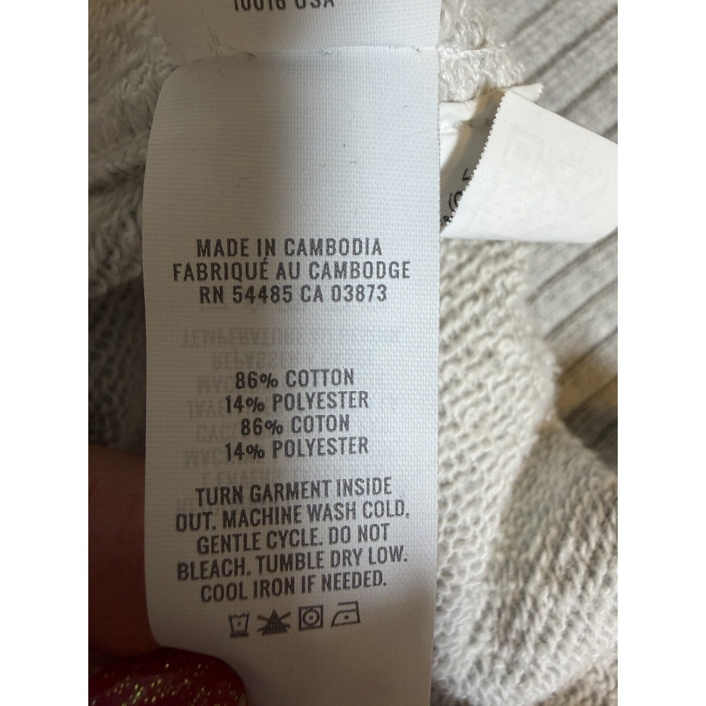 Aerie Boyfriend Button-Up Sweatshirt Cardigan~L~ Heather Gray Relaxed Loungewear - Picture 9 of 15